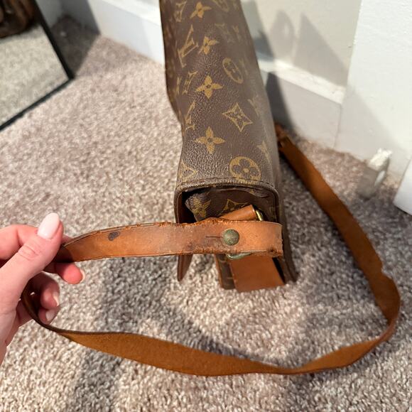 Louis Vuitton LV Cartouchiere GM Crossbody Shoulder Bag Brown Monogram - Picture 9 of 15